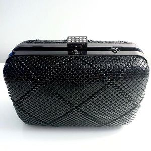 Beautiful black sequined evening clutch